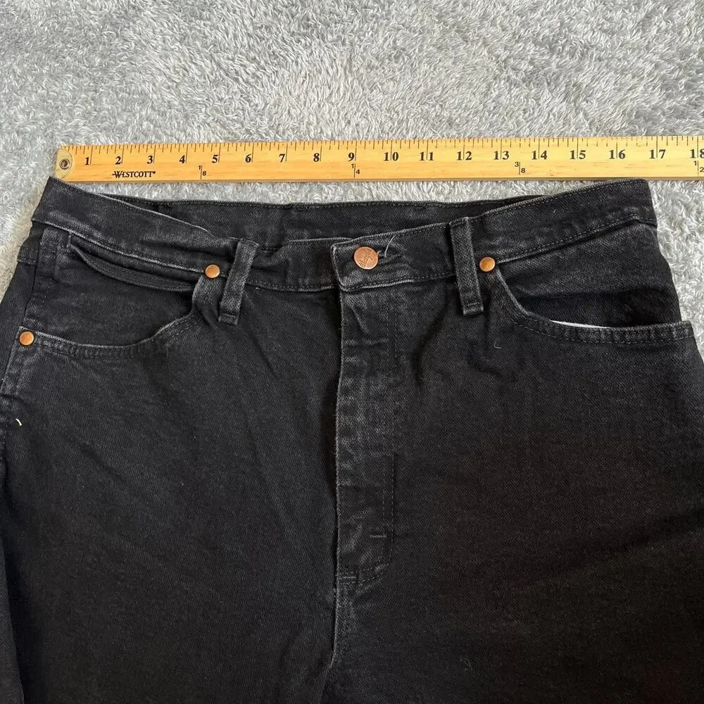 Wrangler Cowboy Cut Black Slim Fit Western Denim Jeans A001 3030 Mens Size 34x34
